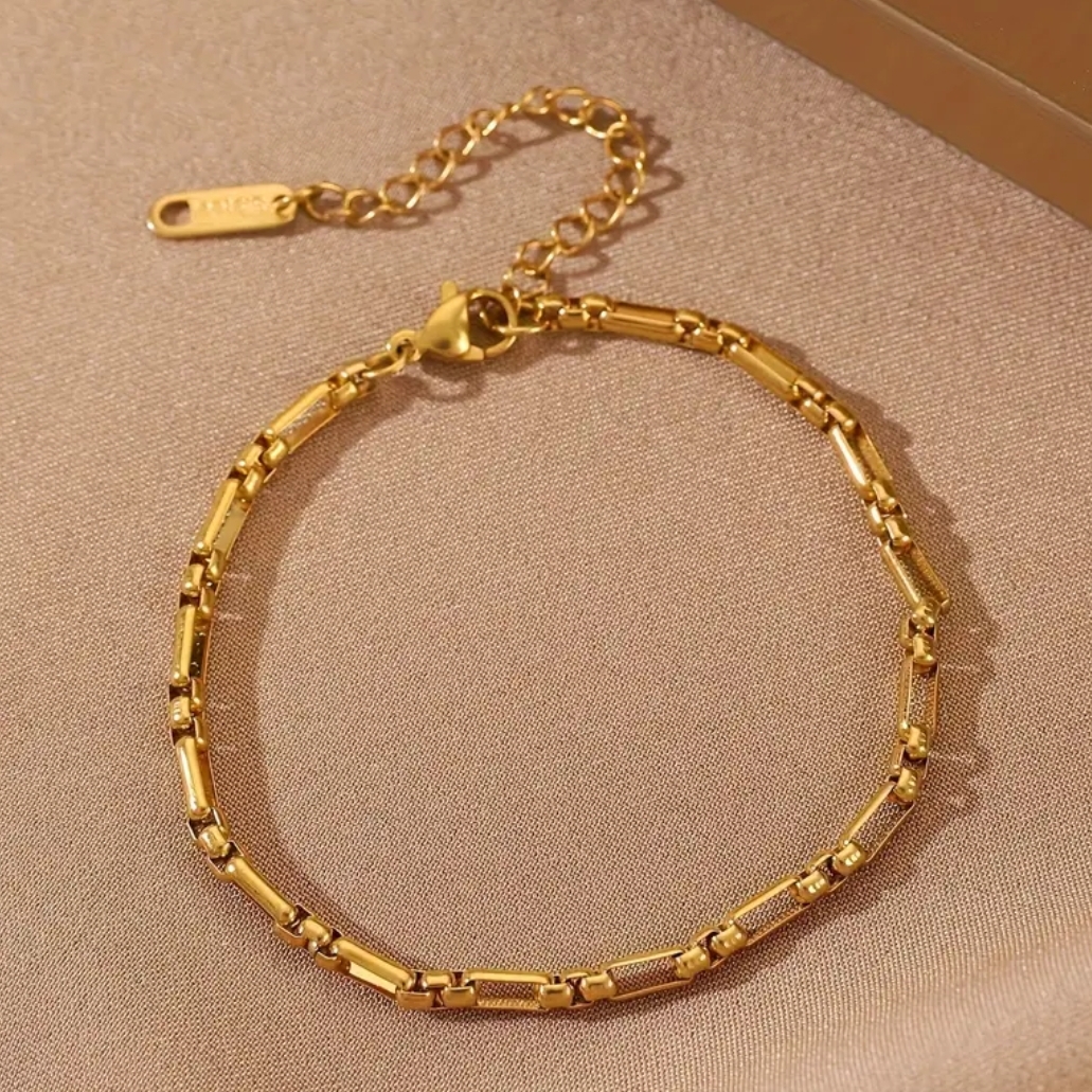 18 Kt Gold Over Titanium Bracelet